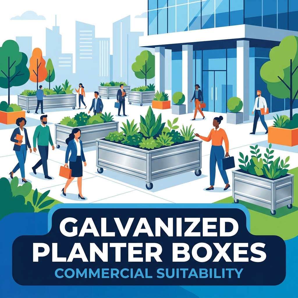 Are Galvanized Planter Boxes Suitable for Commercial and Public Spaces?